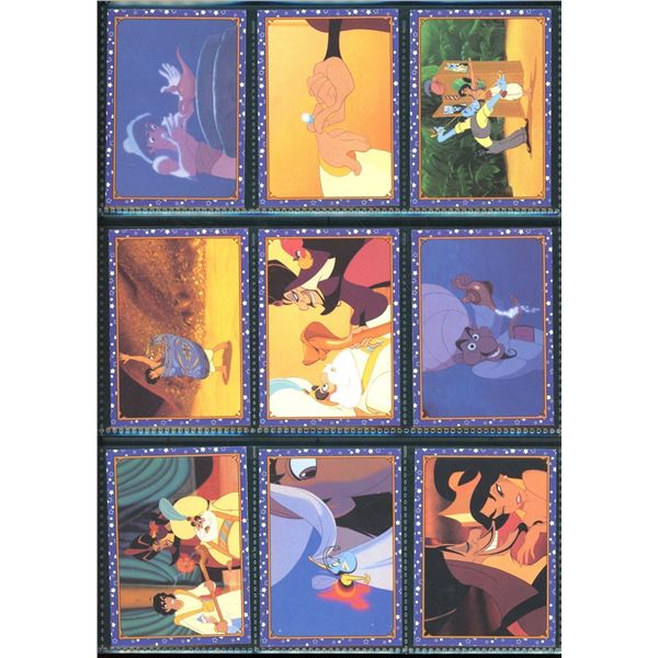 Lot Of 9 Various Disney Aladdin Collector Cards