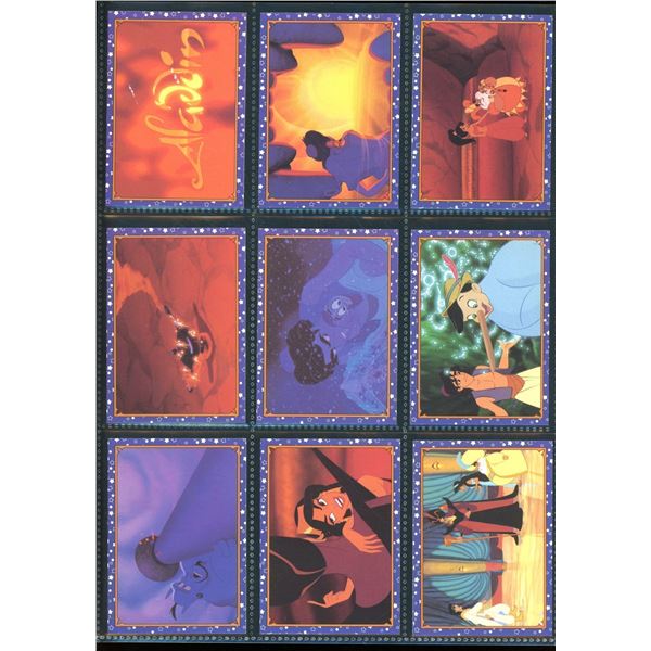 Lot Of 9 Various Disney Aladdin Collector Cards