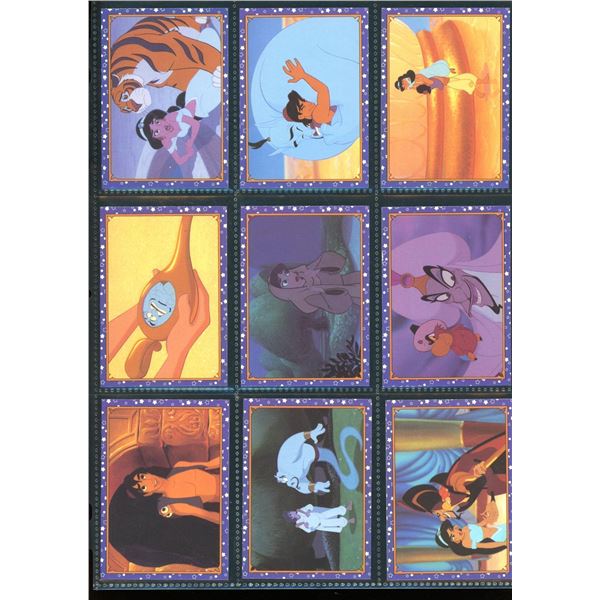 Lot Of 9 Various Disney Aladdin Collector Cards