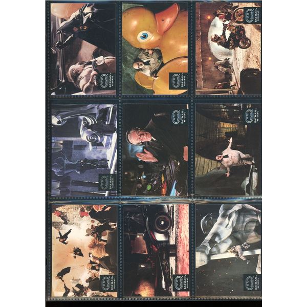 Lot Of 9 Various Batman Collector Cards