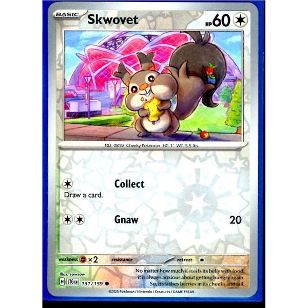 Pokemon Skwovet - 131/159 Reverse Holo Journey Together