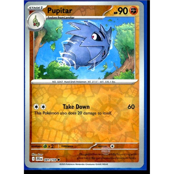Pokemon Pupitar - 081/159 - Reverse Holo Journey Together