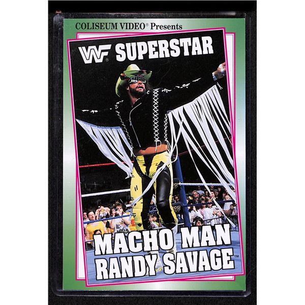 1993 Coliseum Video Vintage WWF Superstar 4x6 Post Card Macho Man Randy Savage