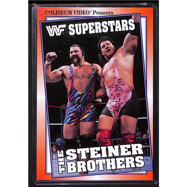 1993 Coliseum Video Vintage WWF Superstar 4x6 Post Card The Steiner Brothers