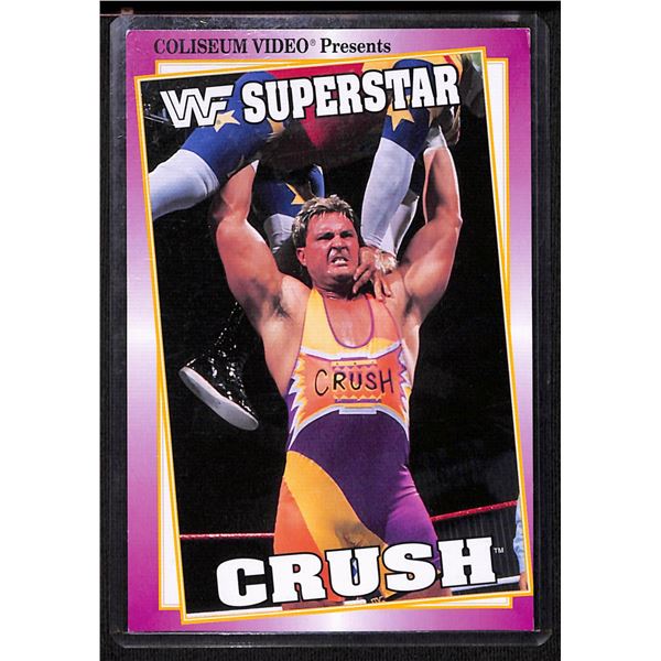 1993 Coliseum Video Vintage WWF Superstar 4x6 Post Card Crush