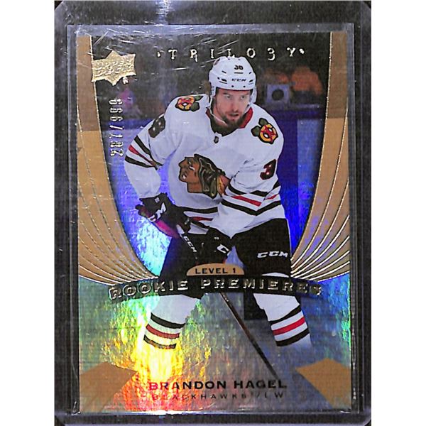 2020-21 Upper Deck Trilogy #65 Brandon Hagel 287/999 RC