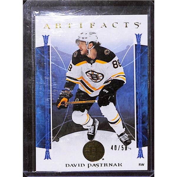 2022-23 Artifacts Yellow #87 David Pastrnak 40/50 BV $35