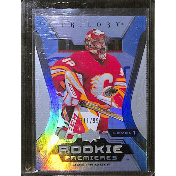 2023-24 Upper Deck Trilogy #137 Dustin Wolf 711/999 RC