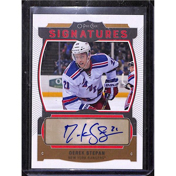 2015-16 O-Pee-Chee Signatures #SDS Derek Stepan