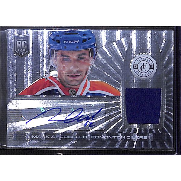 2013-14 Totally Certified Rookie Autograph Jerseys #192 Mark Arcobello