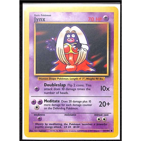 Pokemon Jynx - 31/102 - Uncommon - Unlimited Base Set Unlimited Edition