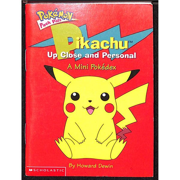 Pokemon Pikachu Up Close and Personal Pack Pals 2000 Booklet