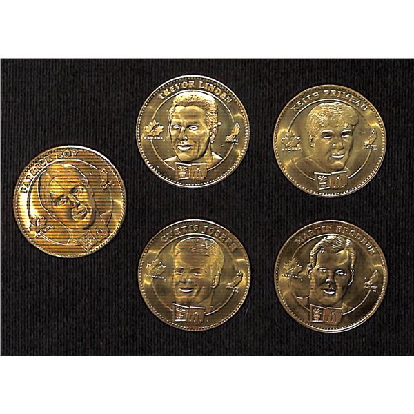 5 McDonald's Olympic Hockey Collector Coins