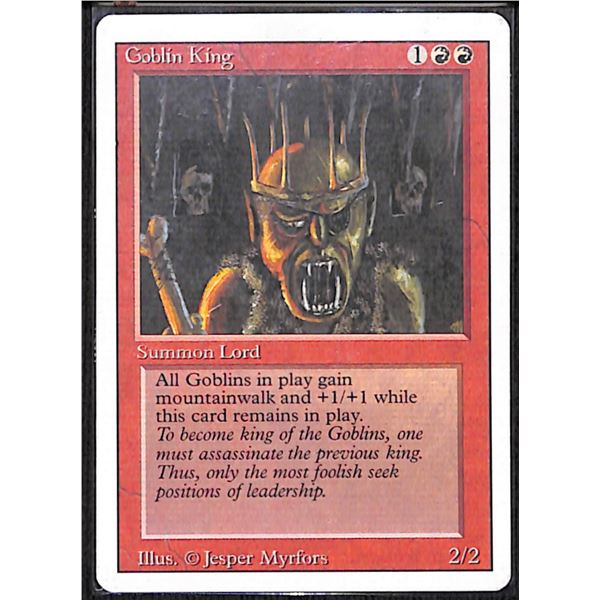 Magic the Gathering Goblin King Revised Edition