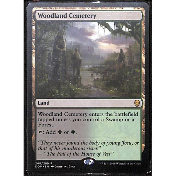 Magic the Gathering Woodland Cemetery Dominaria