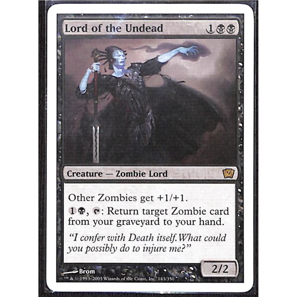 Magic the Gathering Lord of the Undead Ninth Edition