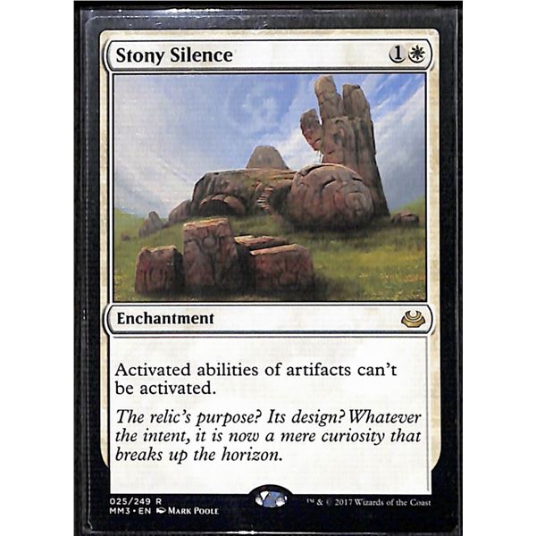 Magic the Gathering Stony Silence Modern Masters 2017