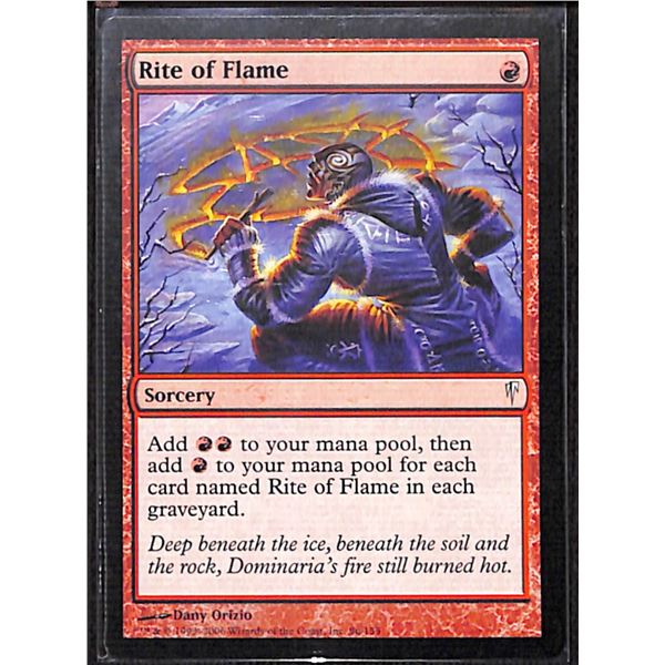 Magic The Gathering Rite of Flame Coldsnap