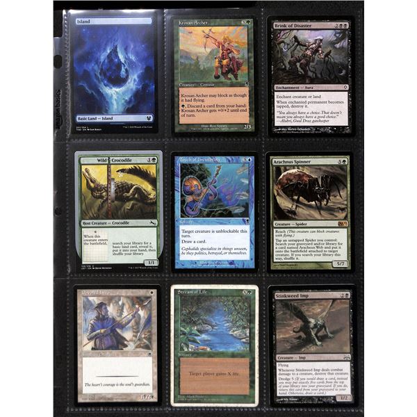 Lot Of 9 Various Magic The Gathering Cards Various Sets & Colors