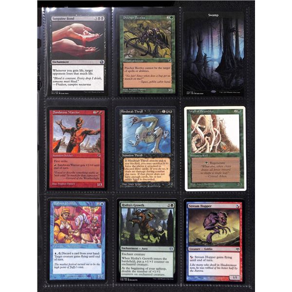 Lot Of 9 Various Magic The Gathering Cards Various Sets & Colors