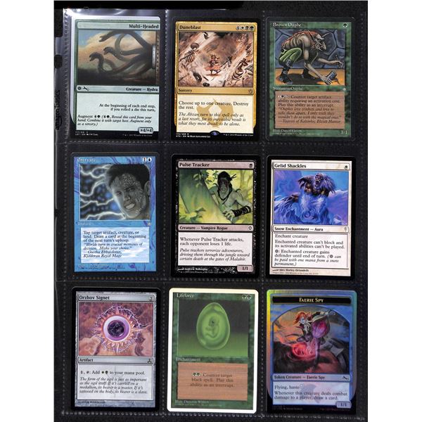 Lot Of 9 Various Magic The Gathering Cards Various Sets & Colors
