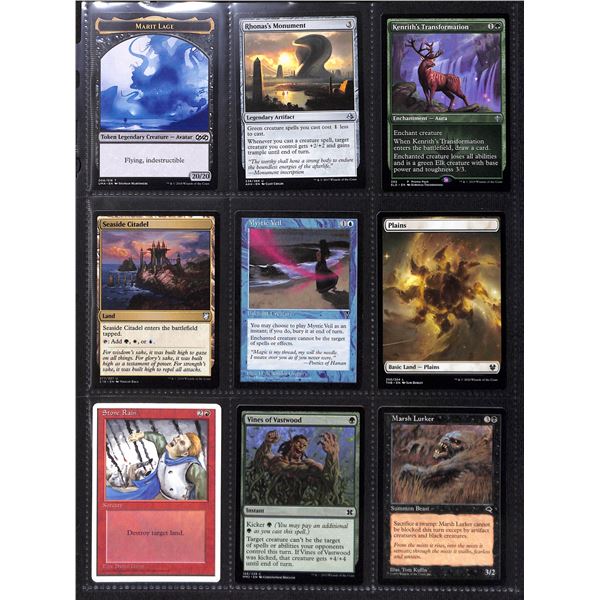 Lot Of 9 Various Magic The Gathering Cards Various Sets & Colors