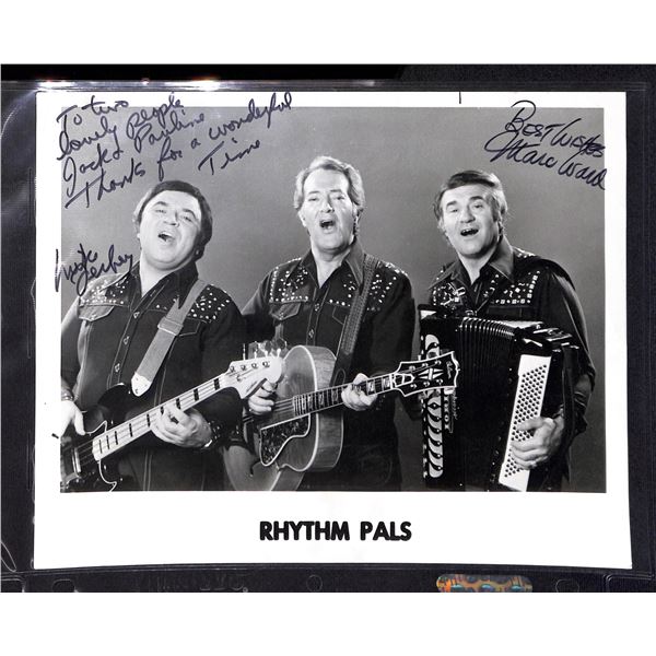 Vintage Original 8x10 Black & White Rhythm Pals Autographed Photo
