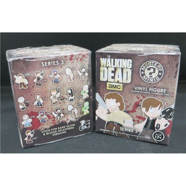 2 New Sealed Funko Mystery Minis Walking Dead Vinyl Figures