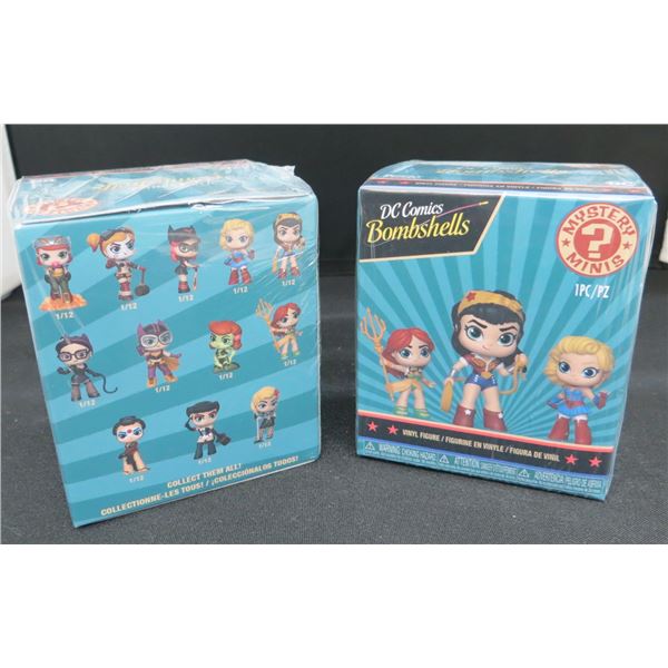 2 New Sealed Funko Mystery Minis DC Comic Bombshells Vinyl Figures