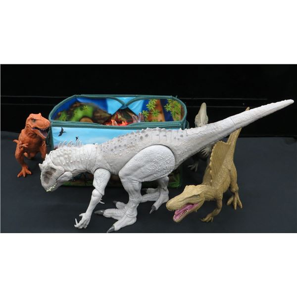 Dinosaur Collection Various Sizes With Dinosaur Storage Bag