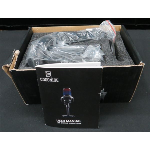 New Open Box Concise USB RGB Gaming Microphone