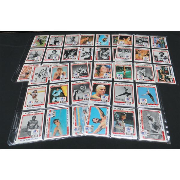 1984 Topps M&M Olympic Heroes Trading Cards 44 Card Set