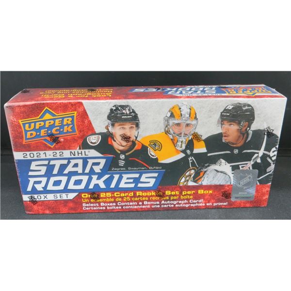 2021-22 Upper Deck NHL Star Rookies Box Hockey Rookie 25 Cards Factory Sealed