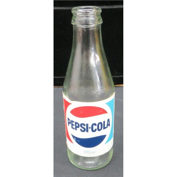 Vintage Glass Pepsi-Cola Collector Bottle 170ml