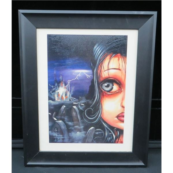 Never look Back Framed Print Measures 14" x17"