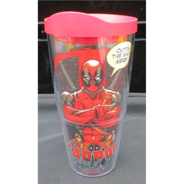 Deadpool Insulated Tervis Double Walled Tumbler 8" Tall