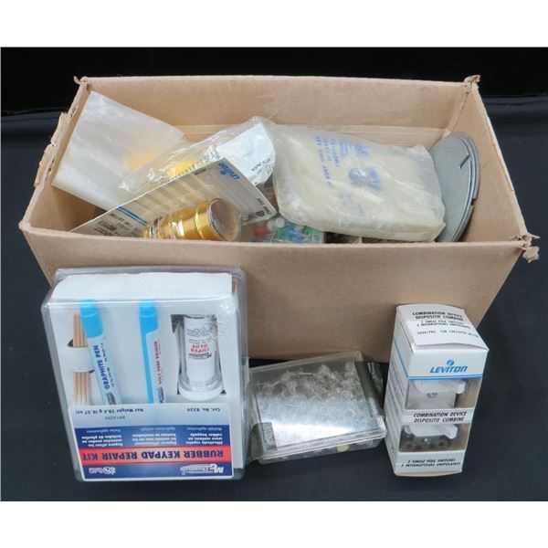 Mixed Lot Of Garage Items Light Switches, Base Sockets & More