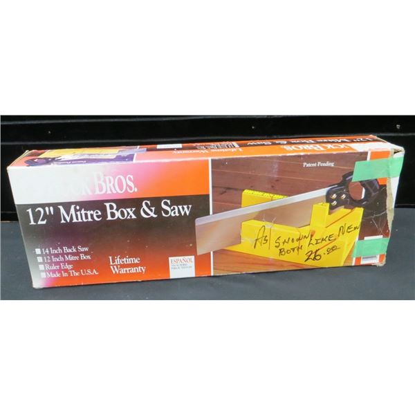Buck Bros 12" Mitre Box & Saw