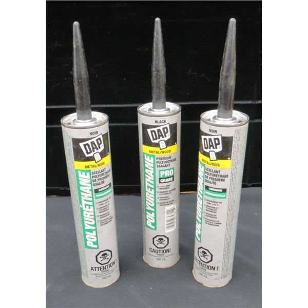 3 New Black DAP Polyurethane Construction Adhesive Sealant