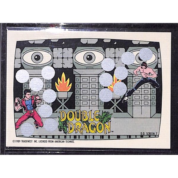 1989 Nintendo Scratch Off Card Double Dragon Screen 7 Card Not Scratched