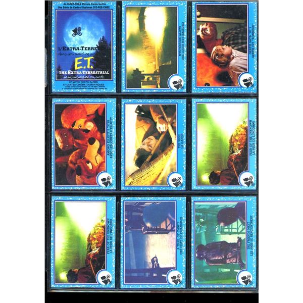 Lot of 9 Various E.T. Collector Cards