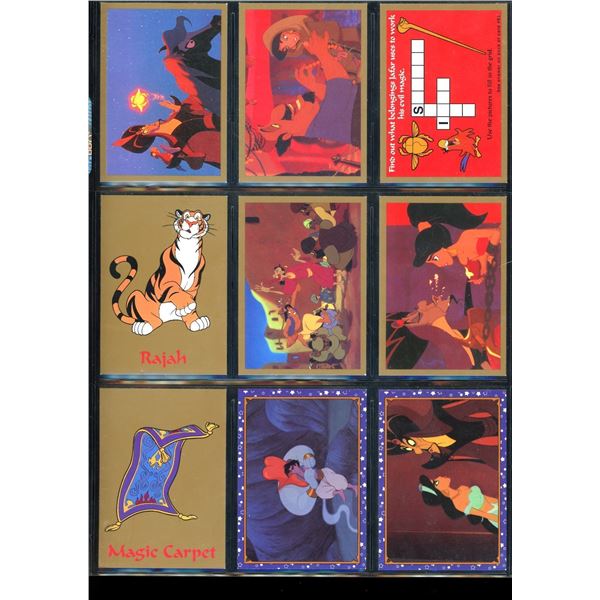 Lot Of 9 Various Disney Aladdin Collector Cards