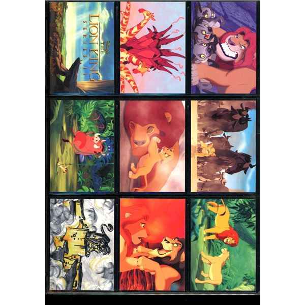 Lot Of 9 Various Disney Lion King Cards & Insert Cards