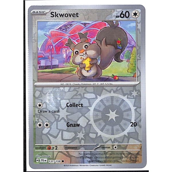Pokemon Skwovet - 131/159 Reverse Holo Journey Together