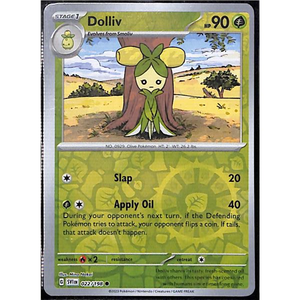 Pokemon Dolliv - 022/198 Reverse Holo Scarlet & Violet