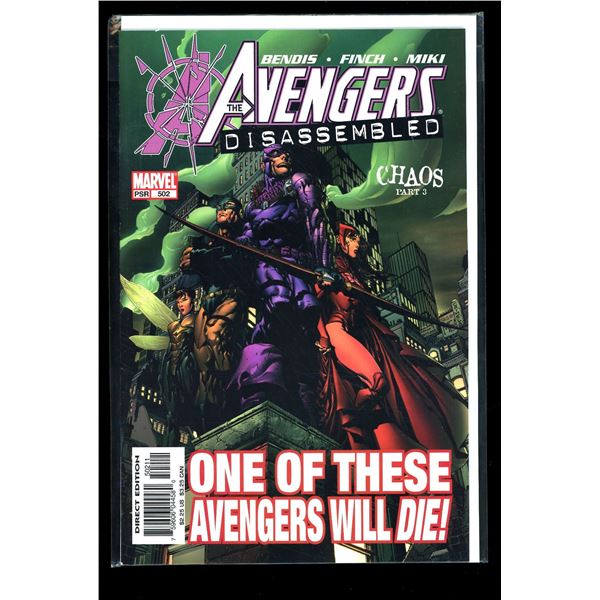 Marvel Avengers Disassembled #502