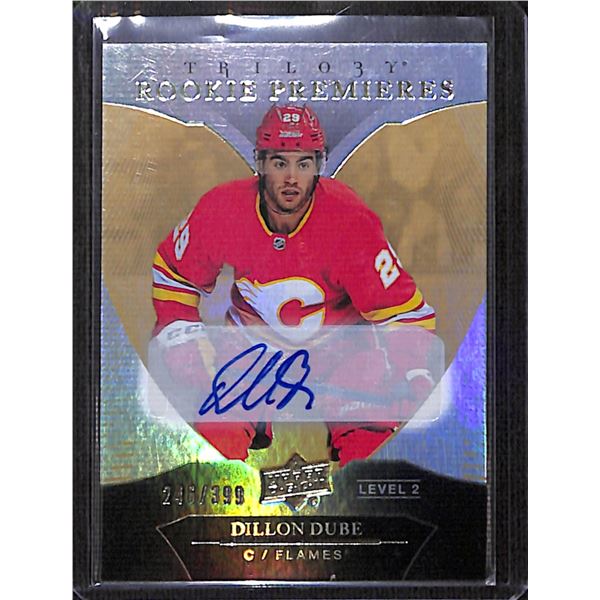2018-19 Upper Deck Trilogy #84 Dillon Dube AU 246/399 BV $30