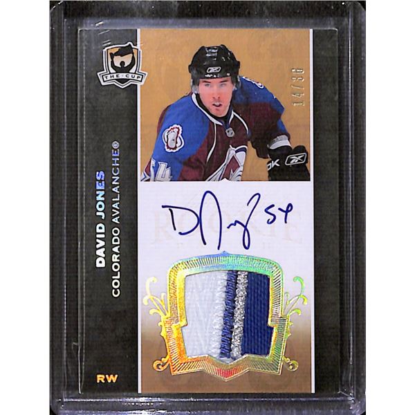 2007-08 The Cup Gold Rainbow Autographed Rookie Patches #173 David Jones 14/36 BV $60