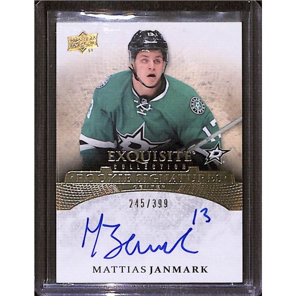 2015-16 Exquisite Collection Rookie Signatures #ERSMJ Mattias Janmark 245/399