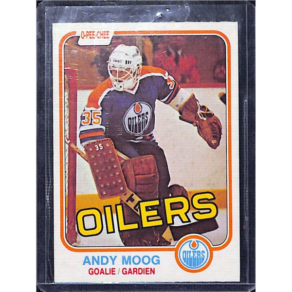 1981-82 O-Pee-Chee #120 Andy Moog RC BV $60